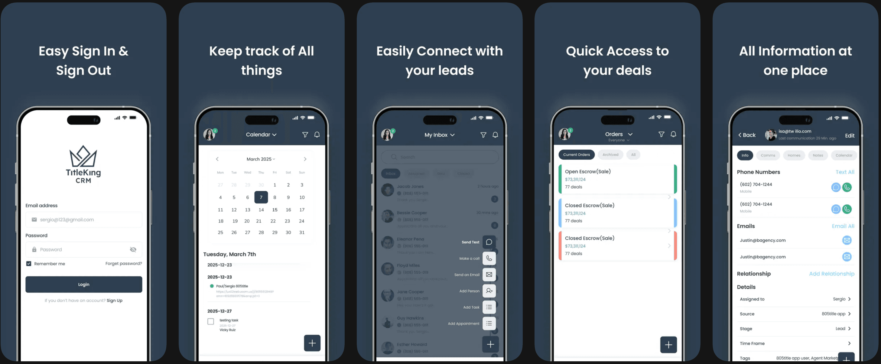 TitleKing CRM - Where real estate teams work